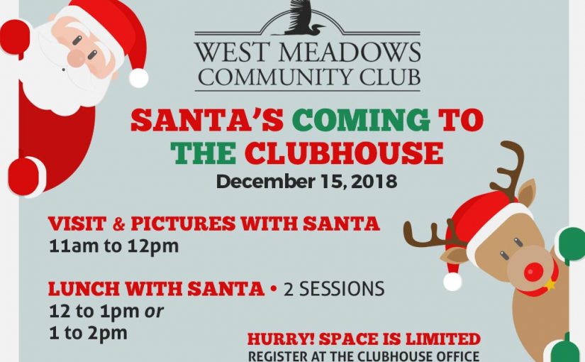 Santa’s coming to the Clubhouse