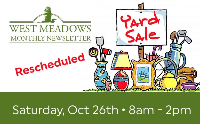 Garage Sale – Rescheduled